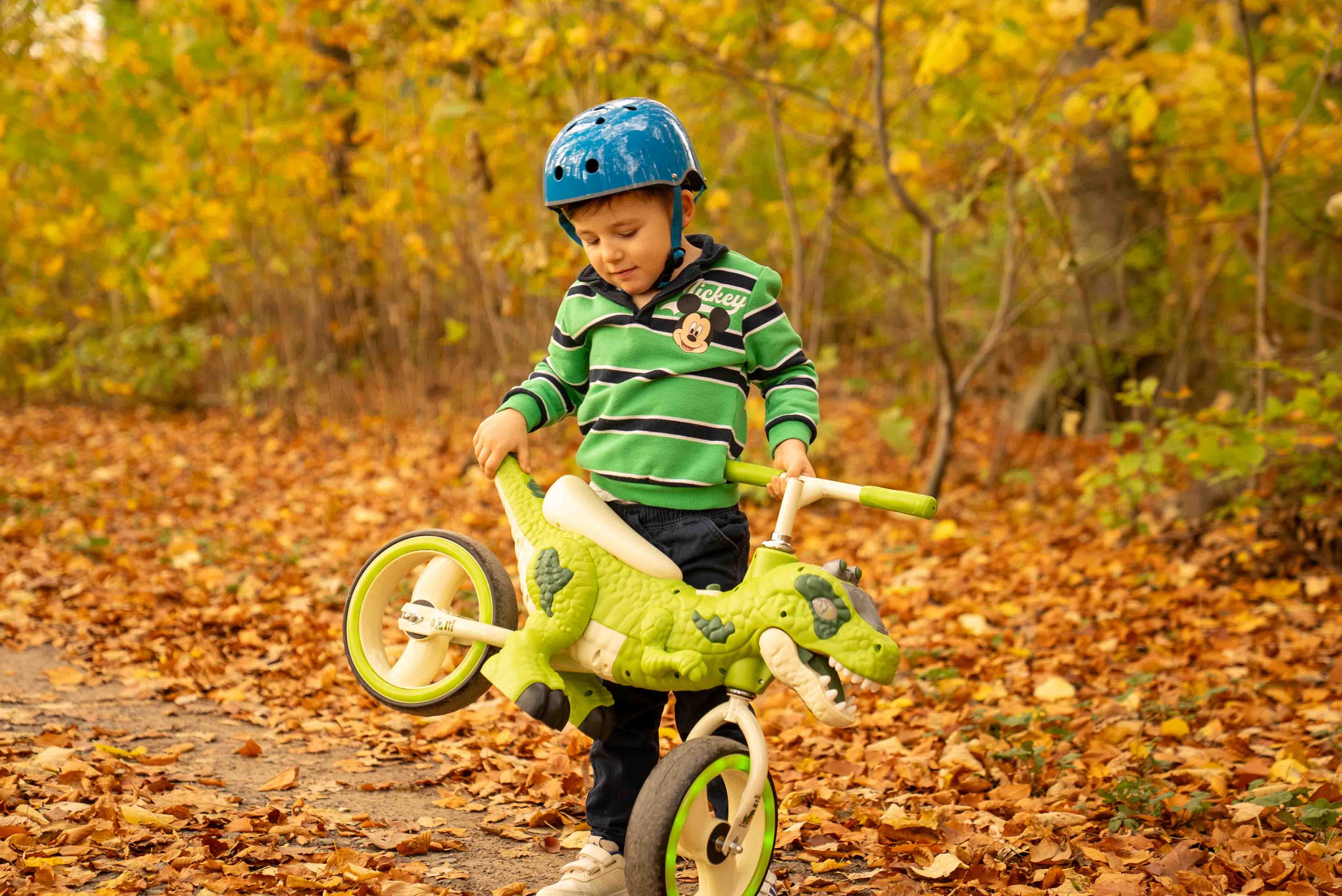 dino mtb kinderfahrrad 3D Dinosaur Balance Bike with LED & Sound – Dino Driver